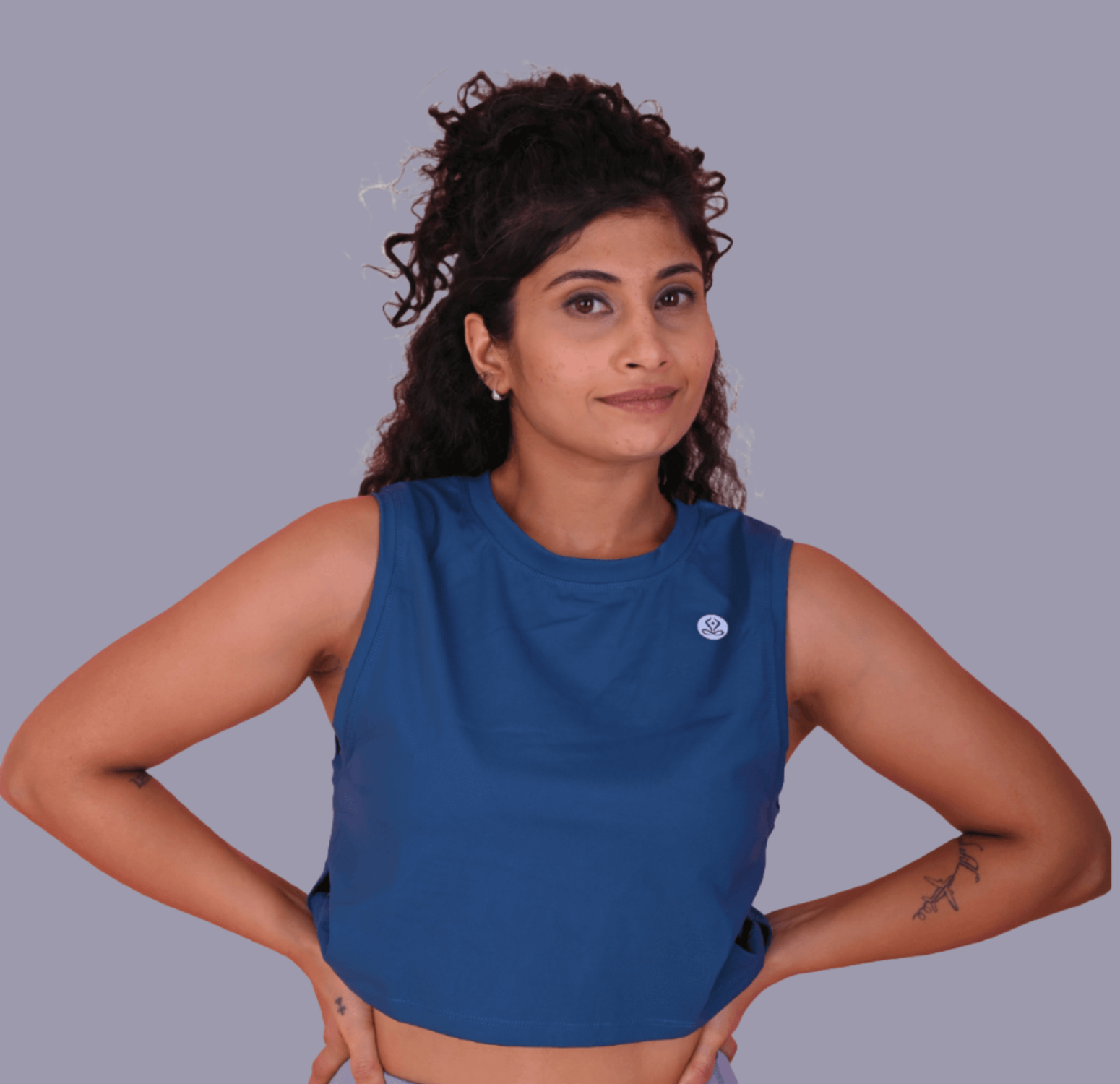 Athleisure Top in Lake Blue YOGINIS