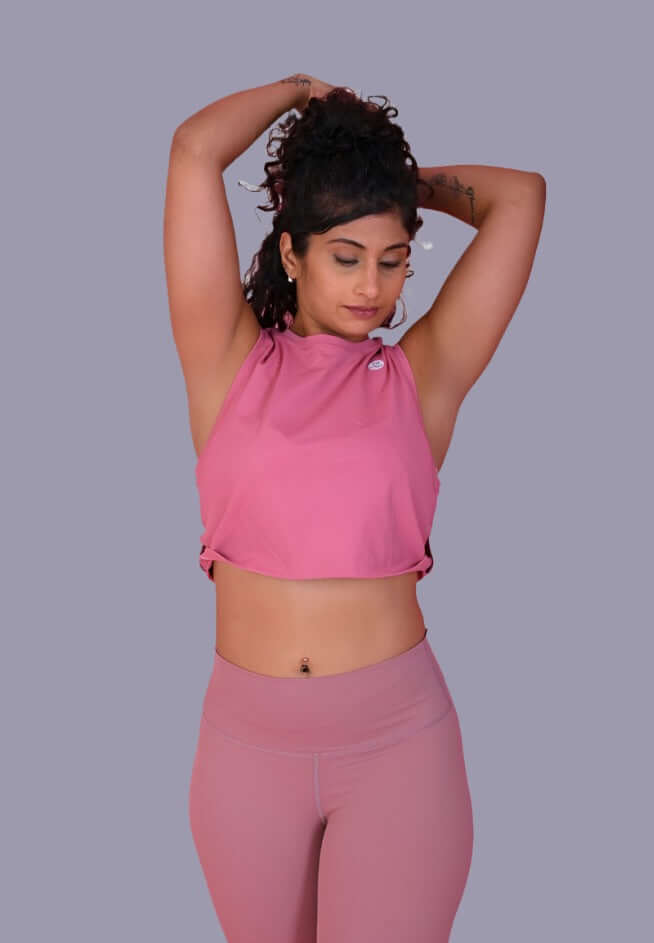 Athleisure Top in Rose Pink YOGINIS