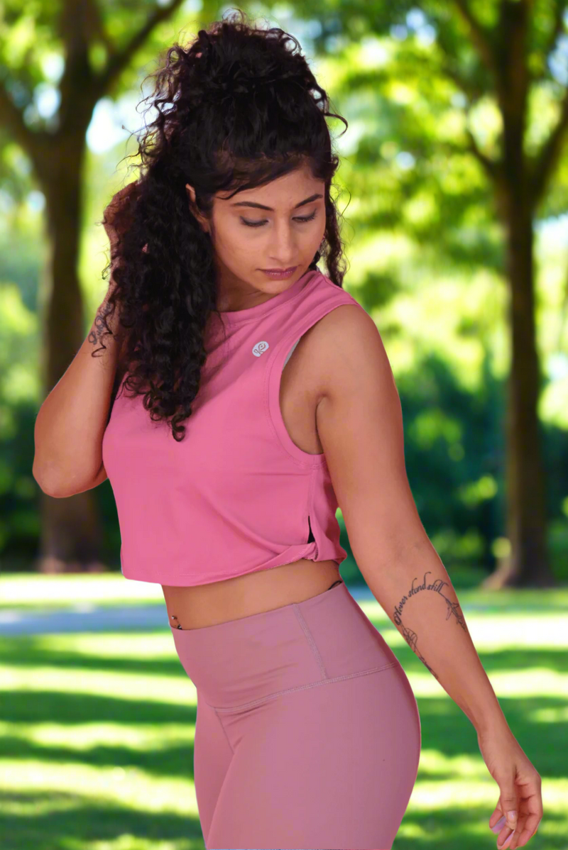 Athleisure Top in Rose Pink YOGINIS