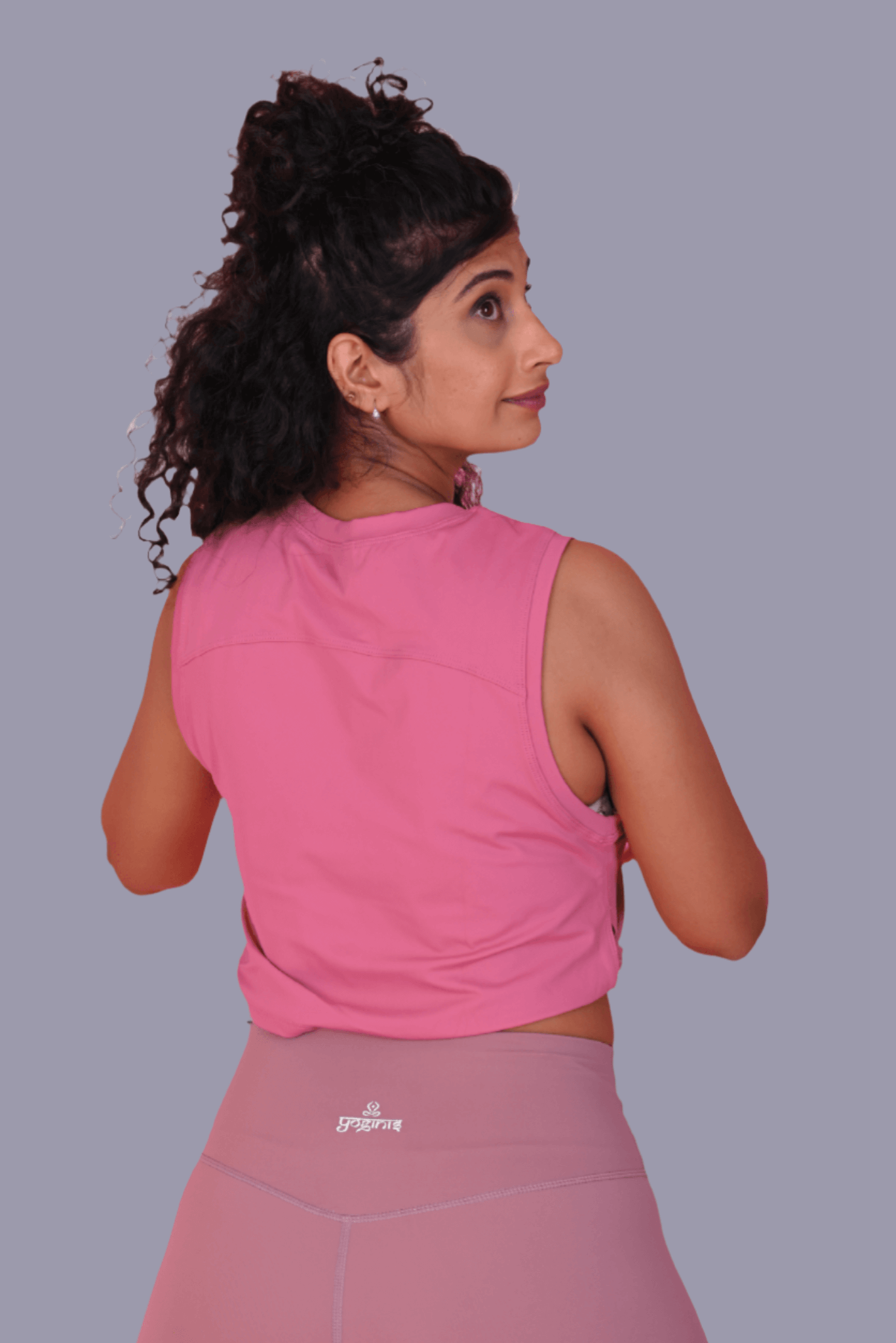 Athleisure Top in Rose Pink YOGINIS