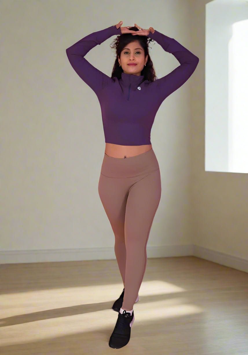 Melody Top in Dark Purple YOGINIS