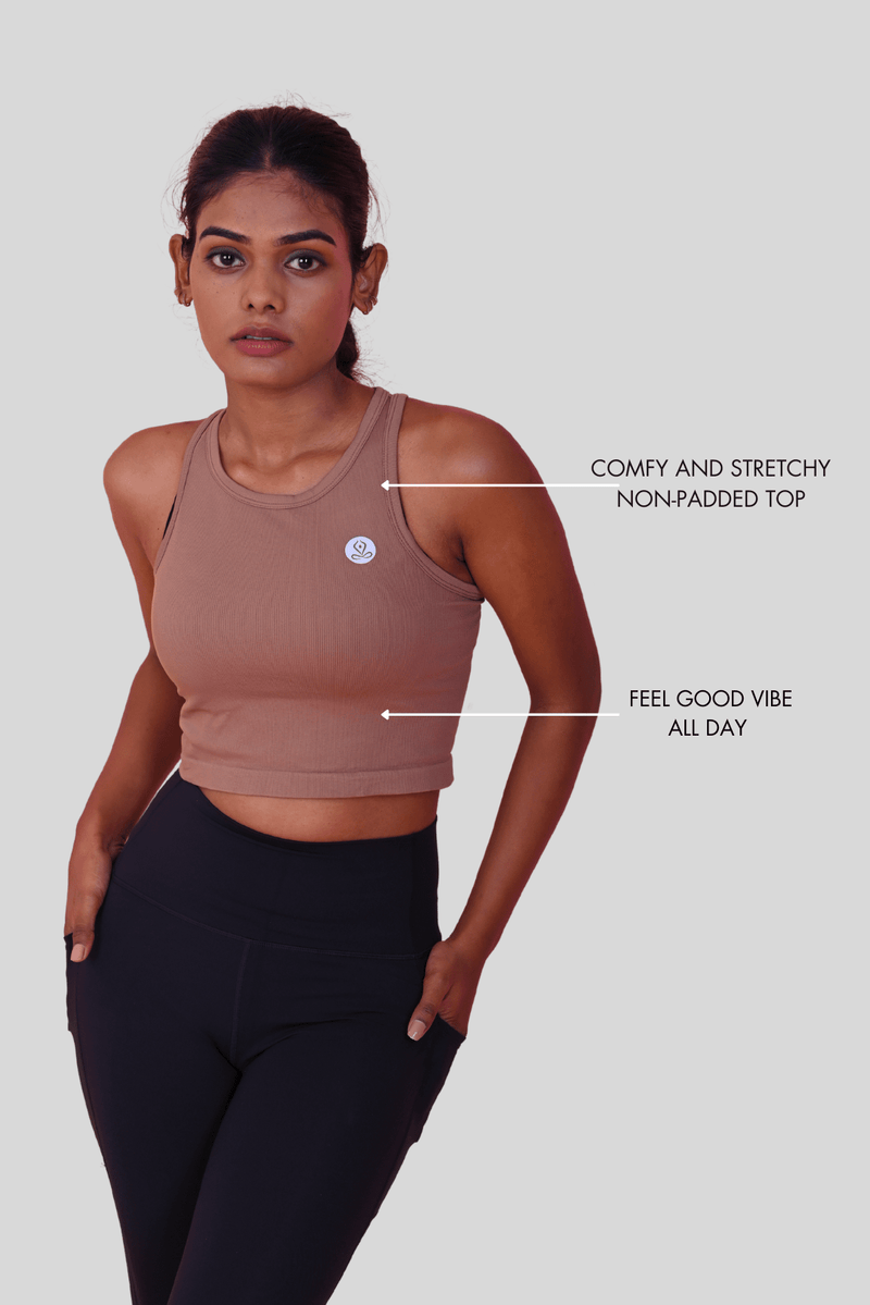 Stretchy Top in Mocha YOGINIS