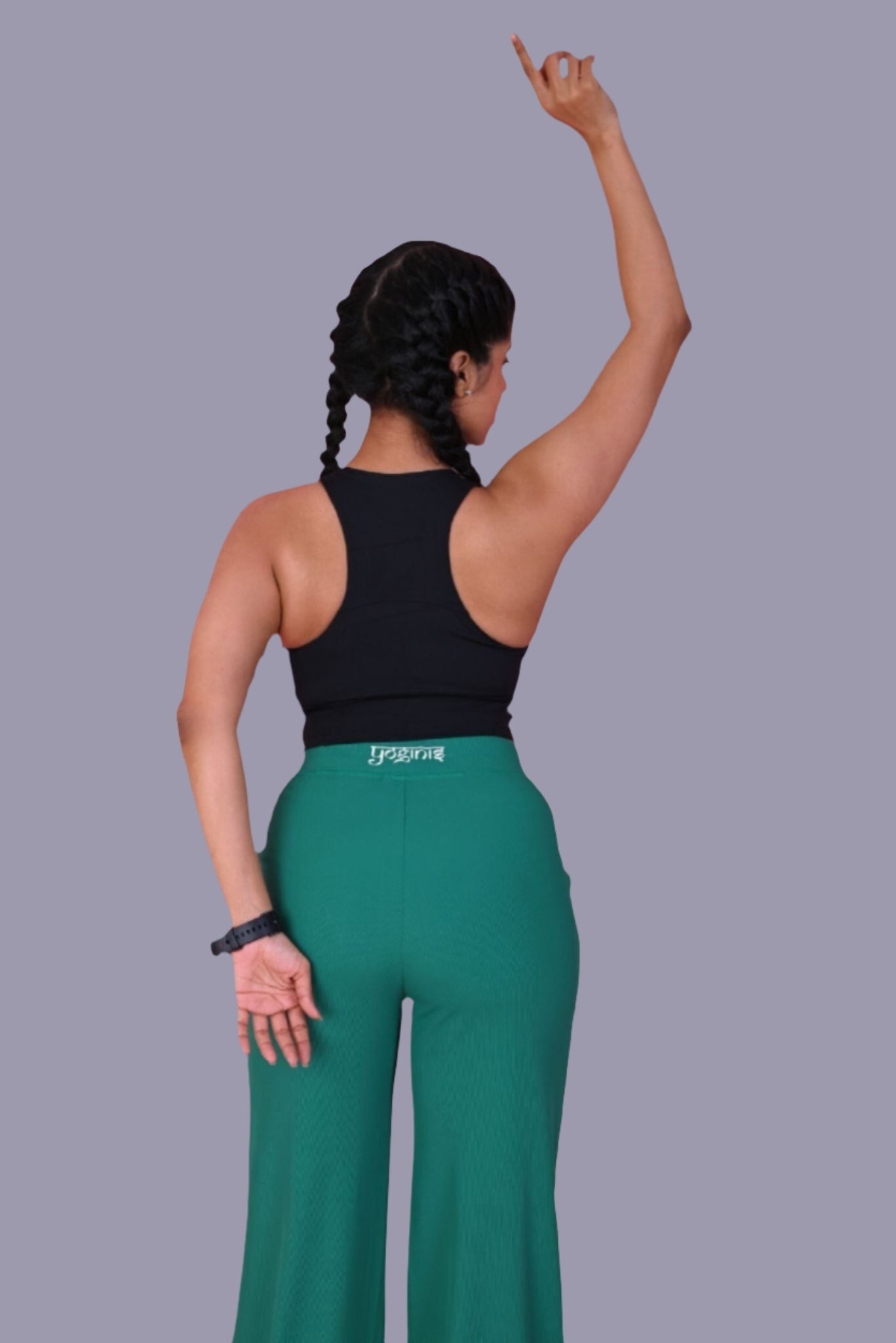 StyleFlare Pants in Green YOGINIS