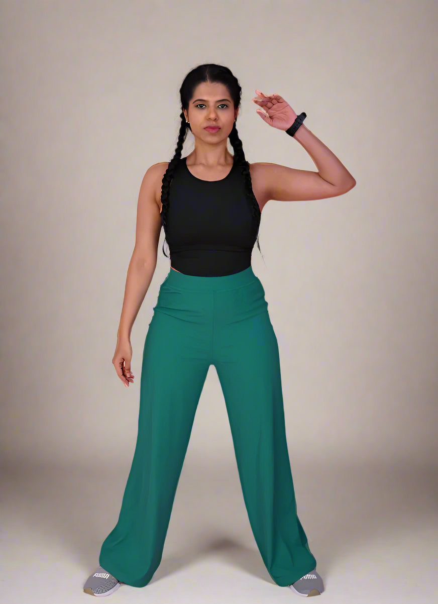 StyleFlare Pants in Green YOGINIS