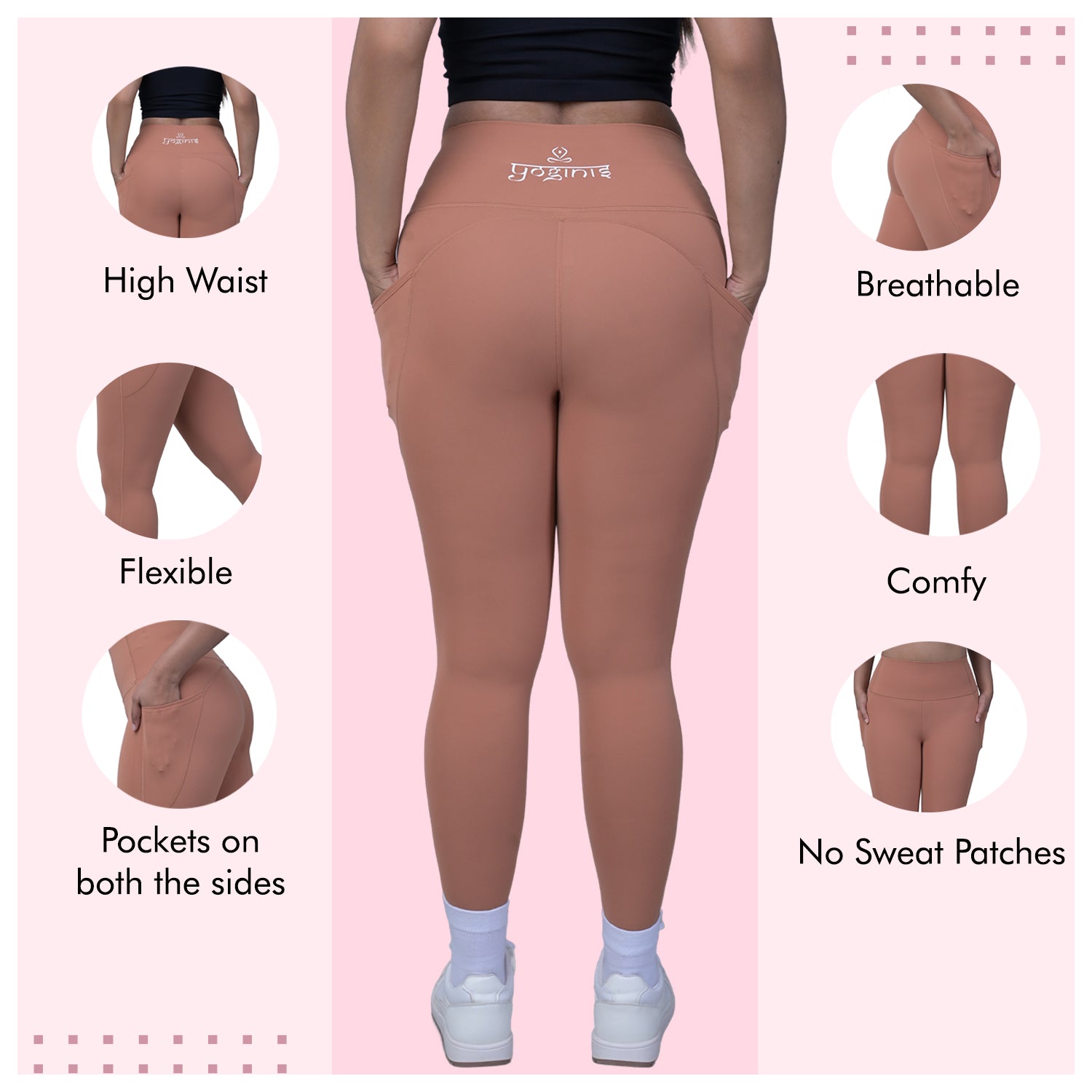 FitPouch leggings - Desert Peach