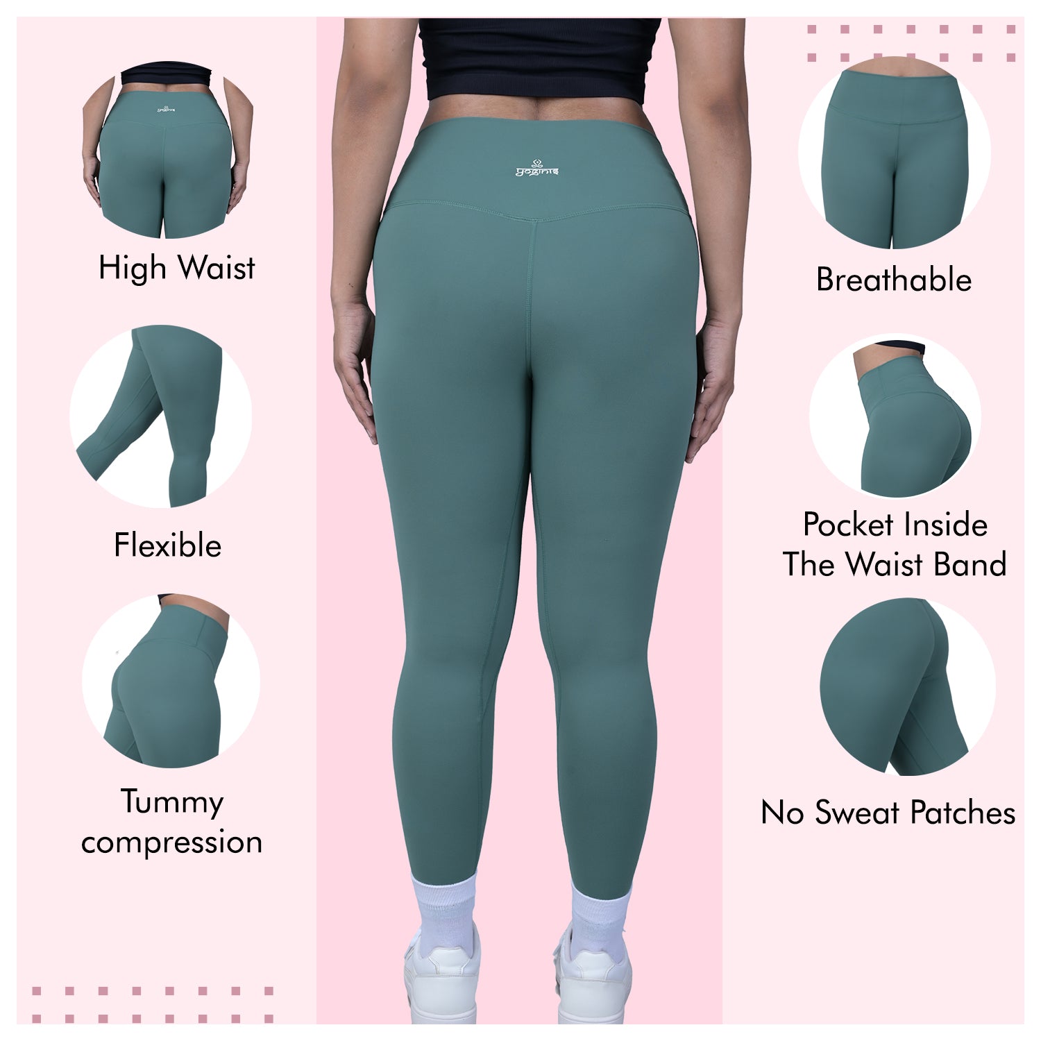 SweatChic Leggings - LightGreen