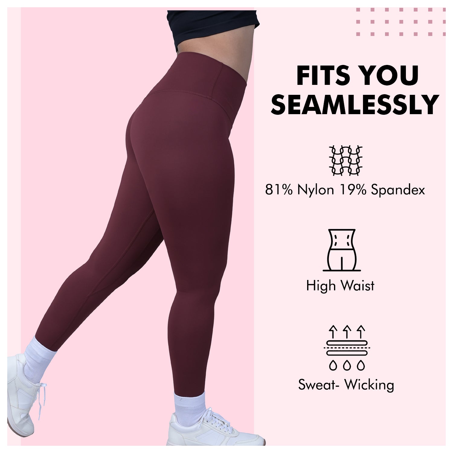 SweatChic Leggings - Cardinal Red