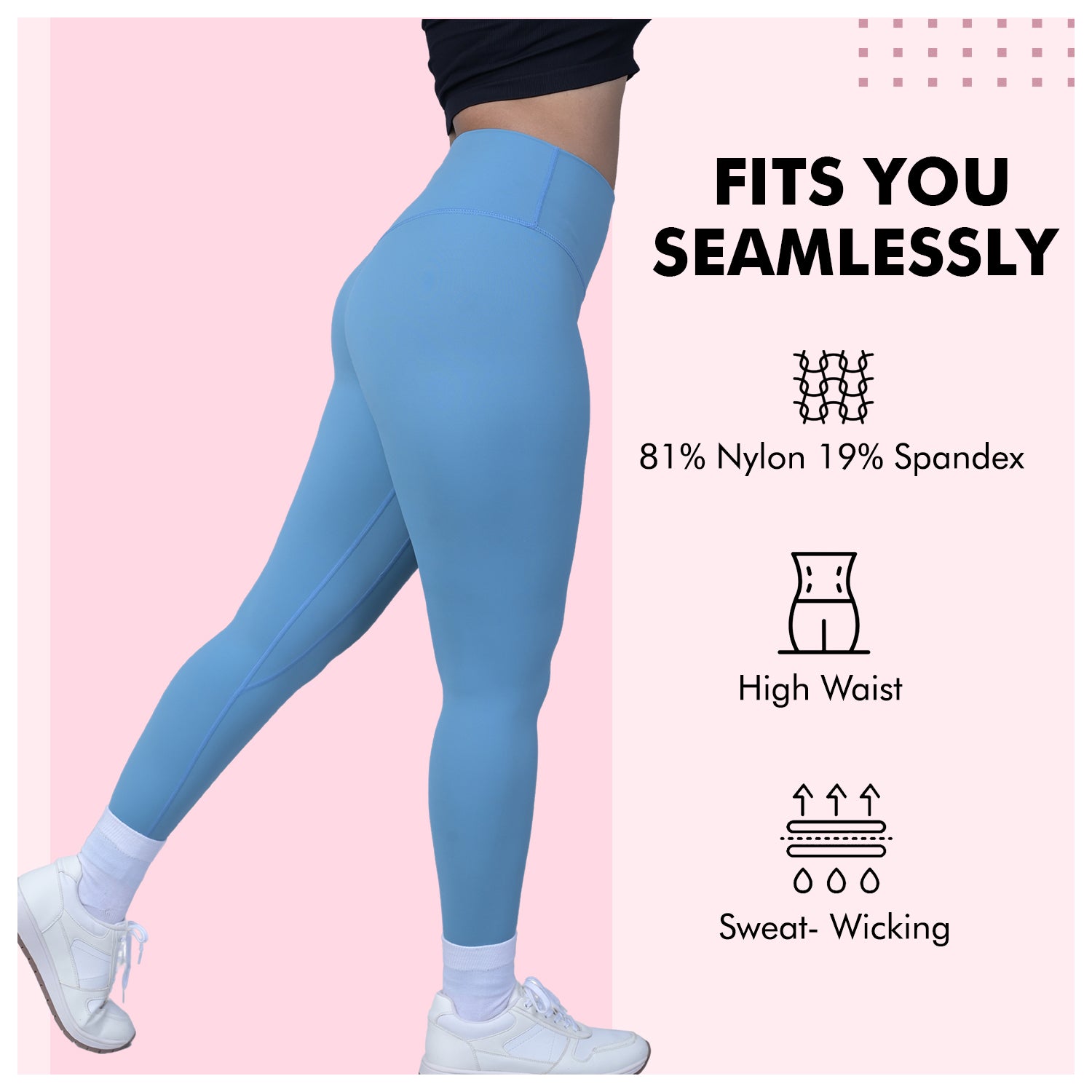 SweatChic Leggings - Lake Blue