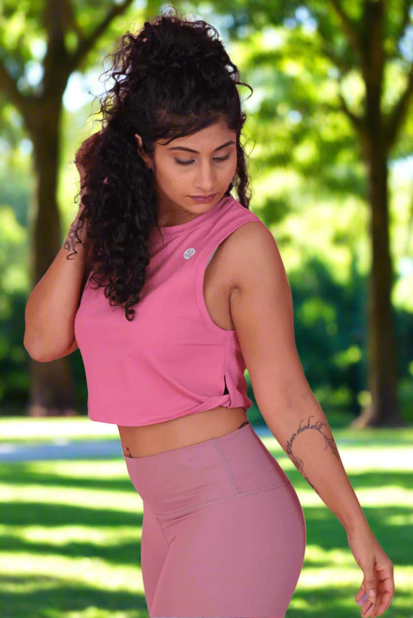 Athleisure Top in Rose Pink YOGINIS 