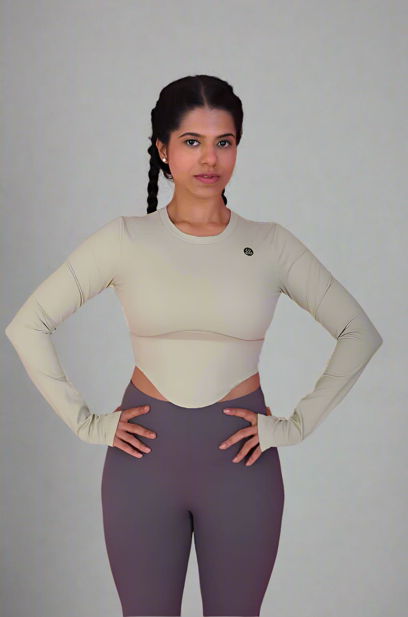 Long Sleeve Top in Mint Green YOGINIS 