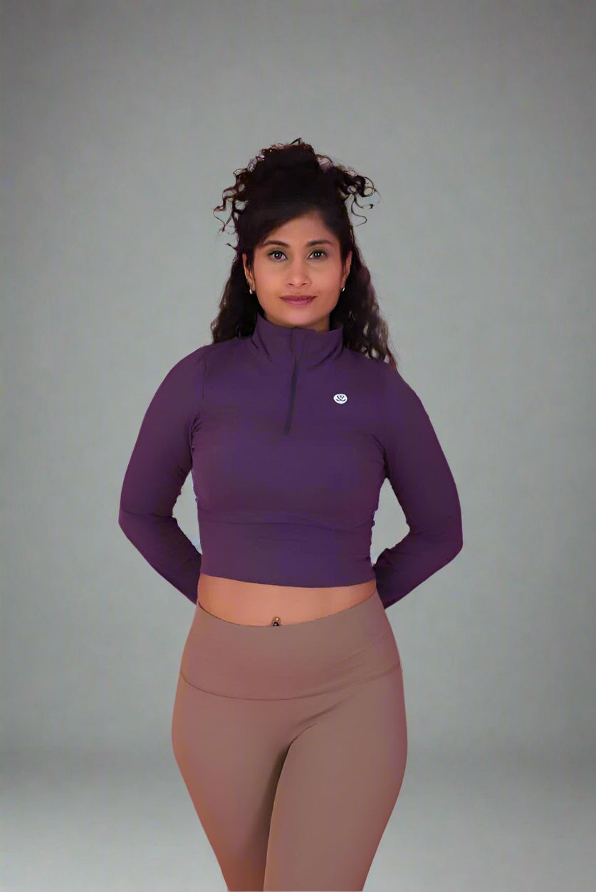 Melody Top in Dark Purple YOGINIS 